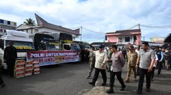 Kapolri Dampingi Presiden Cek Lokasi Pengungsian Korban Banjir di Tapanuli Tengah