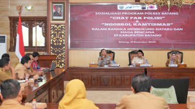 Jelang Nataru, Polres Batang Luncurkan Chat “Pak Polisi” dan “Ngobrol Kamtibmas”